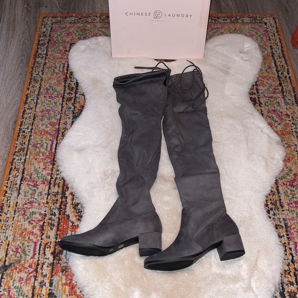 Suede Knee High Boots size 6.5 - Picture 2 of 13